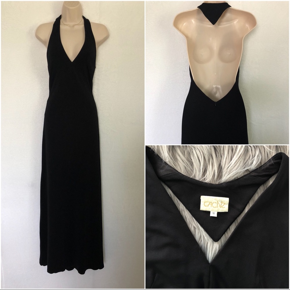 Cache Evening Sexy Black Dress